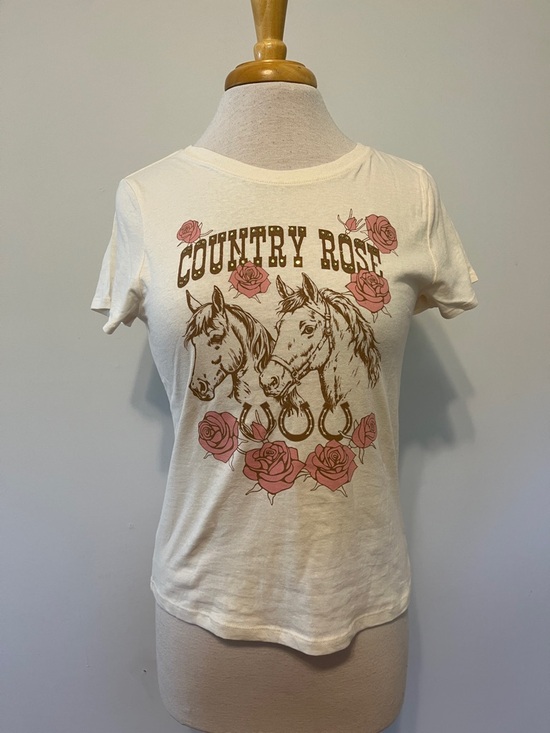 Mad engine girls Other - 🌻 NWT Girls "Country Rose" Graphic Tee - Western Cowgirl Horse T-Shirt Size 14